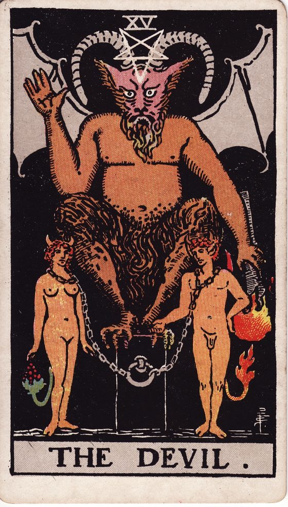 O Diabo — carta do tarô Rider-Waite