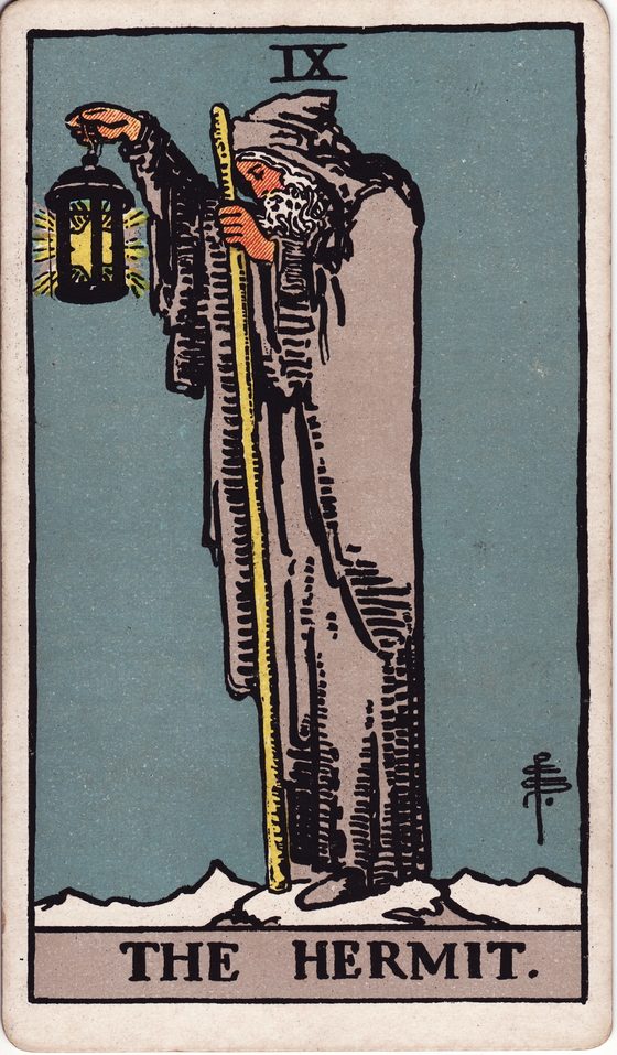 O Eremita — carta do tarô Rider-Waite