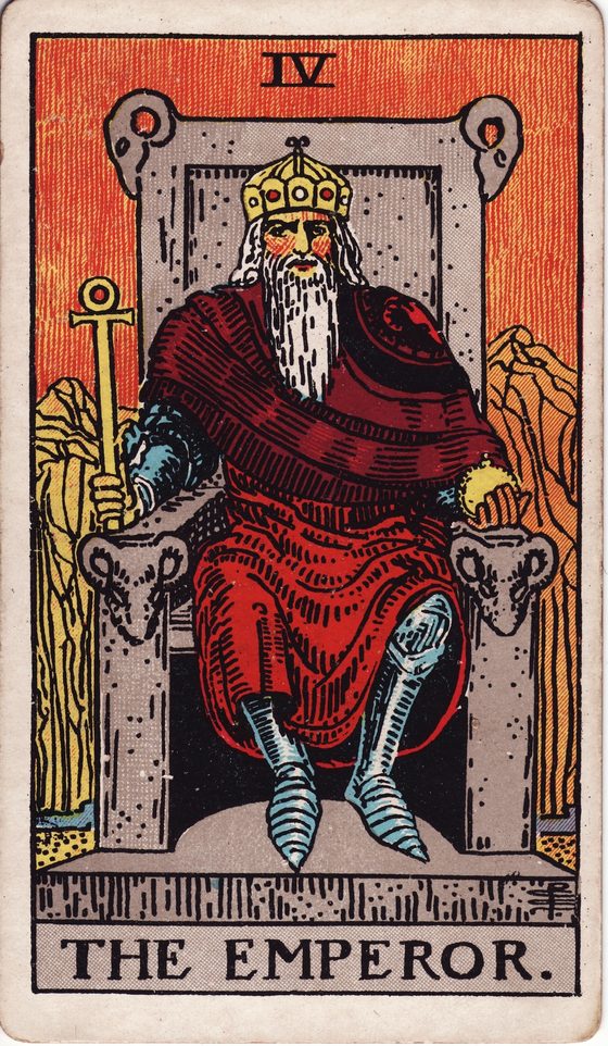 O Imperador — carta do tarô Rider-Waite