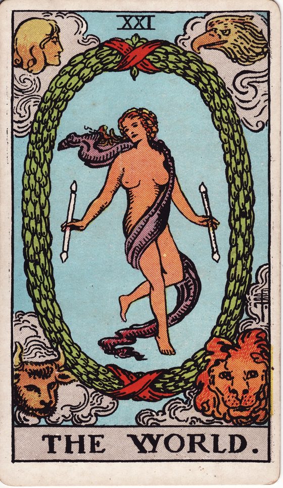 O Mundo — carta do tarô Rider-Waite