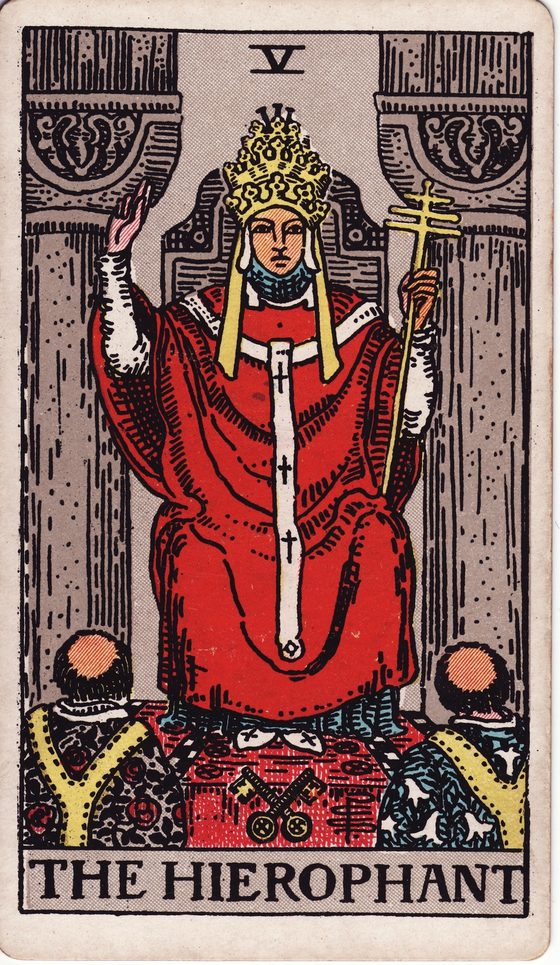 O Papa — carta do tarô Rider-Waite