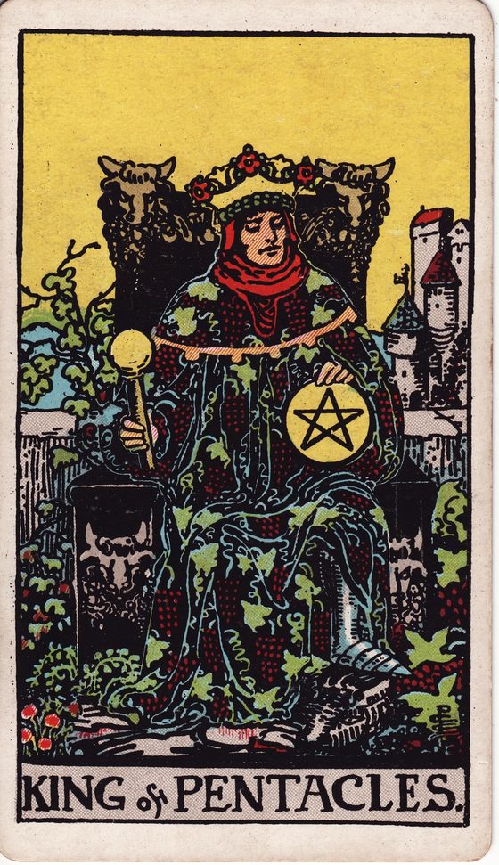 Rei de Pentáculos — carta do tarô Rider-Waite