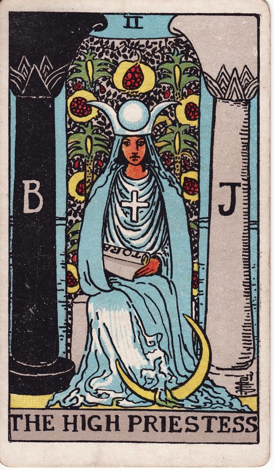 A Sacerdotisa — carta do tarô Rider-Waite