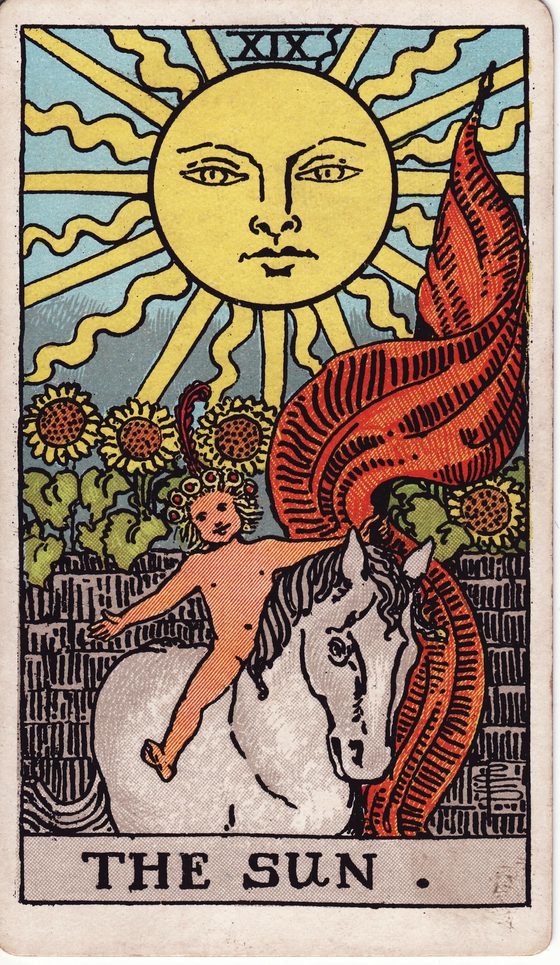 O Sol — carta do tarô Rider-Waite